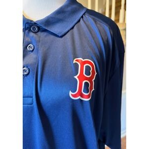 Fanatics Boston Red Sox MLB Baseball Polo Shirt Mens 2XL Blue